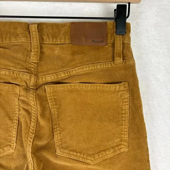 Madewell Cali Demi-Boot Jeans: Corduroy Edition Size 24 in Burnished Cedar - Picture 13 of 14